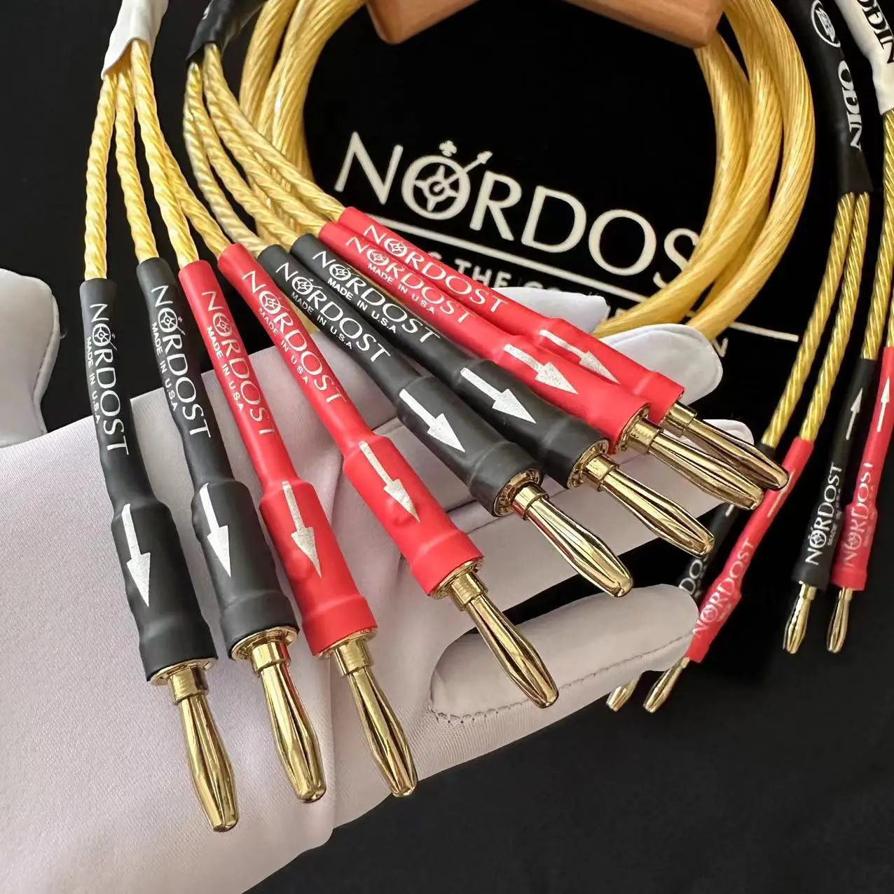 Nordost Odin 2 Sterling Silver Speaker Cable Banana Plug 2 to 2 Single cable 2 to 4 Biwire HiFi Audio Loudspeaker Wire