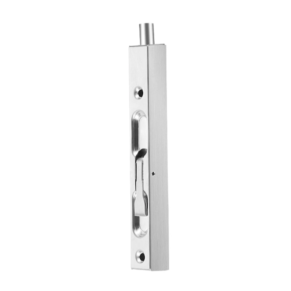 Flush Bolt for Double Door Installations - 6 Inch Stainless Steel Lever Latch Lock with Modern Design and for rugged Build