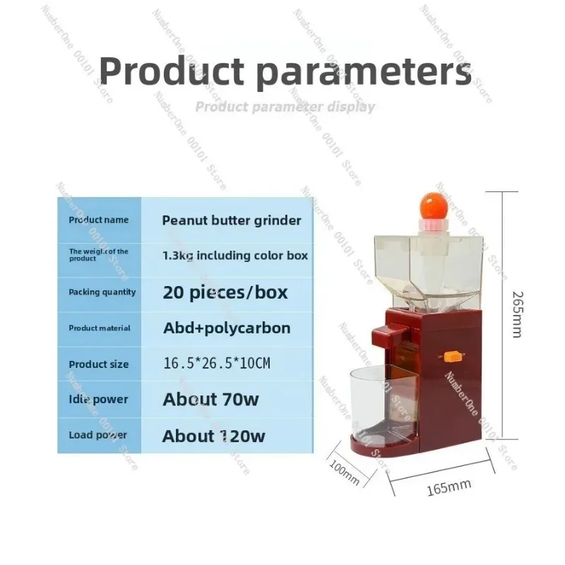 For Home Use Small Electric Peanut Butter Maker Fully Automatic Grinding Cooking Machine