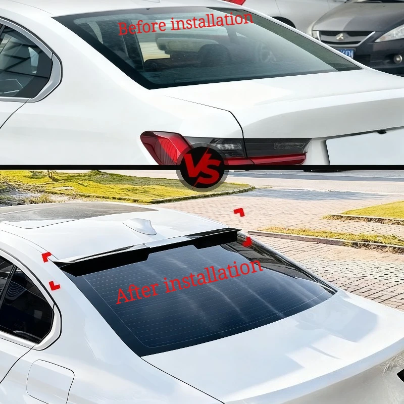 

Спойлер на крышу заднего багажника автомобиля, крылья, внешний глянцевый черный ABS для BMW 3 серии G20 320i 325i 330i 2019-2024 + комплект кузова, тюнинг