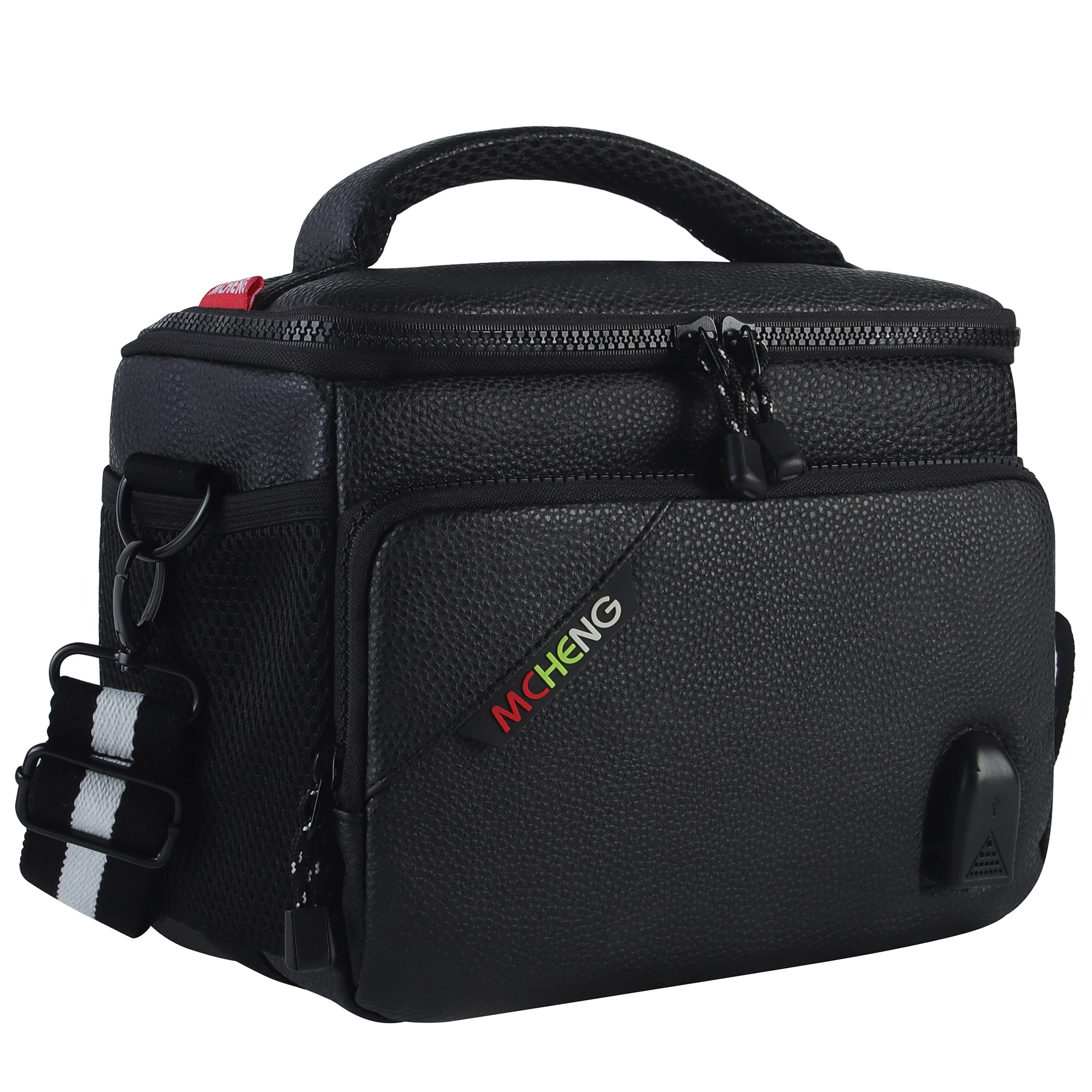 MCHENG Camera Bag Case, Camera Shoulder Bag with Adjustable Dividers