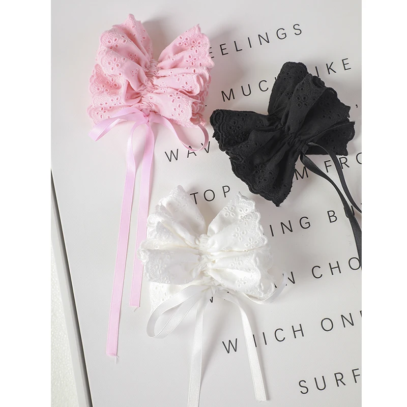 ZYM Mädchen Prinzessin Haarschmuck Latin Dacing Ornament Schwarz Weiß Rosa Haargummi Kordelzug Kopfbedeckung Latin Dancewear DNV24820