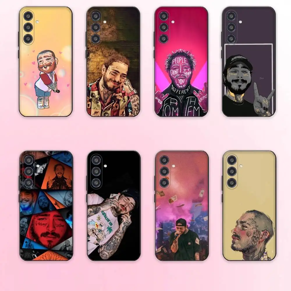 

P-Post Rapper M-Malone Phone Case For Samsung Galaxy A73,A72,A71,A70,A53,A52,A51,Others Soft Black Cover