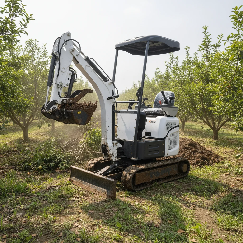 

Micro Crawler Excavator Mini Digger 0.8 Ton Portable Small Machine for Garden Orchard Farm Works