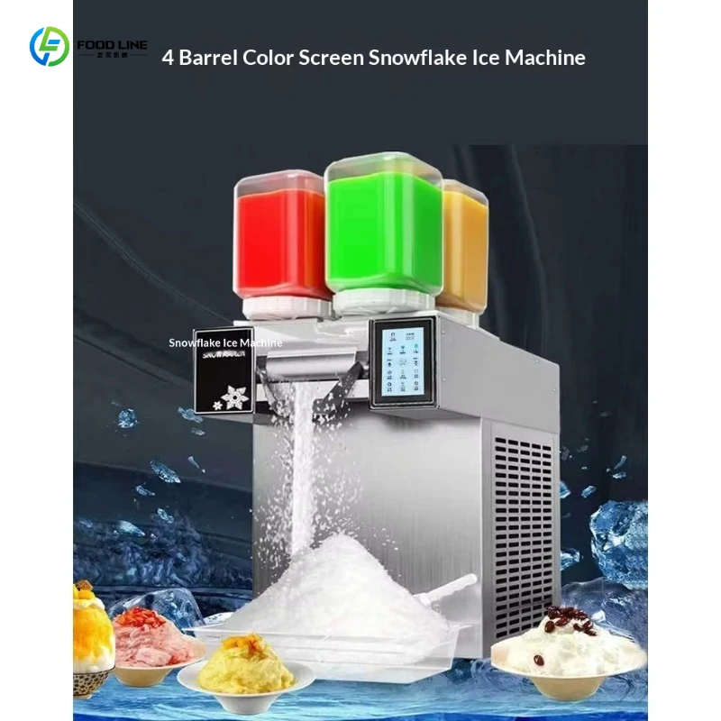 FL Professional Snowflake Ice Shaver Maker Bingsu Treat Dessert Machine for Cafe Shop Store Business Equip