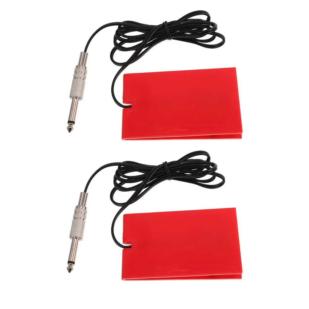 

2Pcs Tattoo Foot Pedal Non-Slip Touch Switch Plug Ready Tattoo Machine Foot Control Power Supply Equipment Pedal Switch