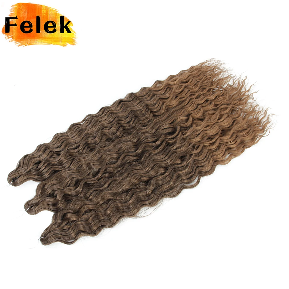 

5Pcs Ariel Curls Hair Water Wave Twist Crochet Hair Afrooki Synthetic Afro Curls Ombre Purple Deep Wave Braiding Hair Extensions