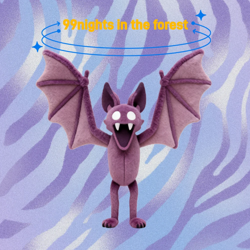 Nieuwe 99 Nachten In Het Bos Bat 99 Nachten Pluche Pop Leuke Anime Randapparatuur Speelgoed Verjaardag Kerstcadeau