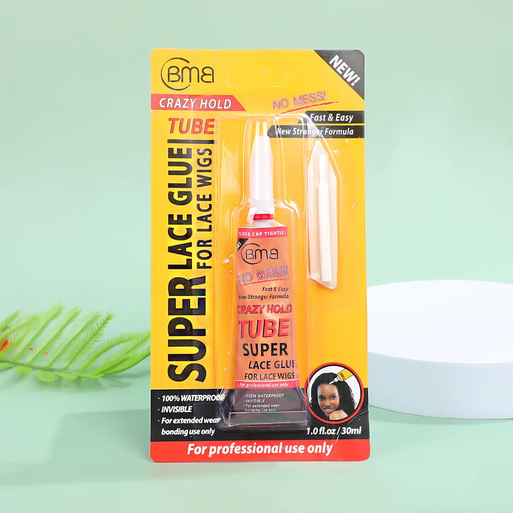 BMB Crazy Hold TUBE Super Lace Glue Waterproof Wig Bonding Glue Hair Replacement Adhesive Strong Hold Transparent Hair Glue