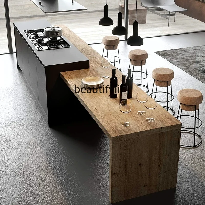 X11الطالية الحد الأدنى منصة مشروبات الجزيرة الوسطى الجدول وحدة التحكم المنزلية متعددة الوظائف الجدول جزيرة تايبي طاولة طعام أوروبية #1