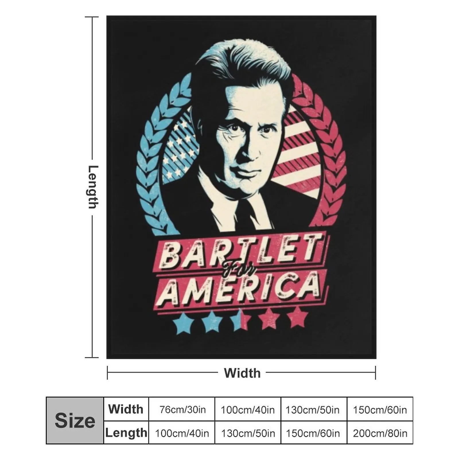 The West Wing T-ShirtBartlet for America Throw Blanket Bed Fashionable For Sofa Thin Blankets