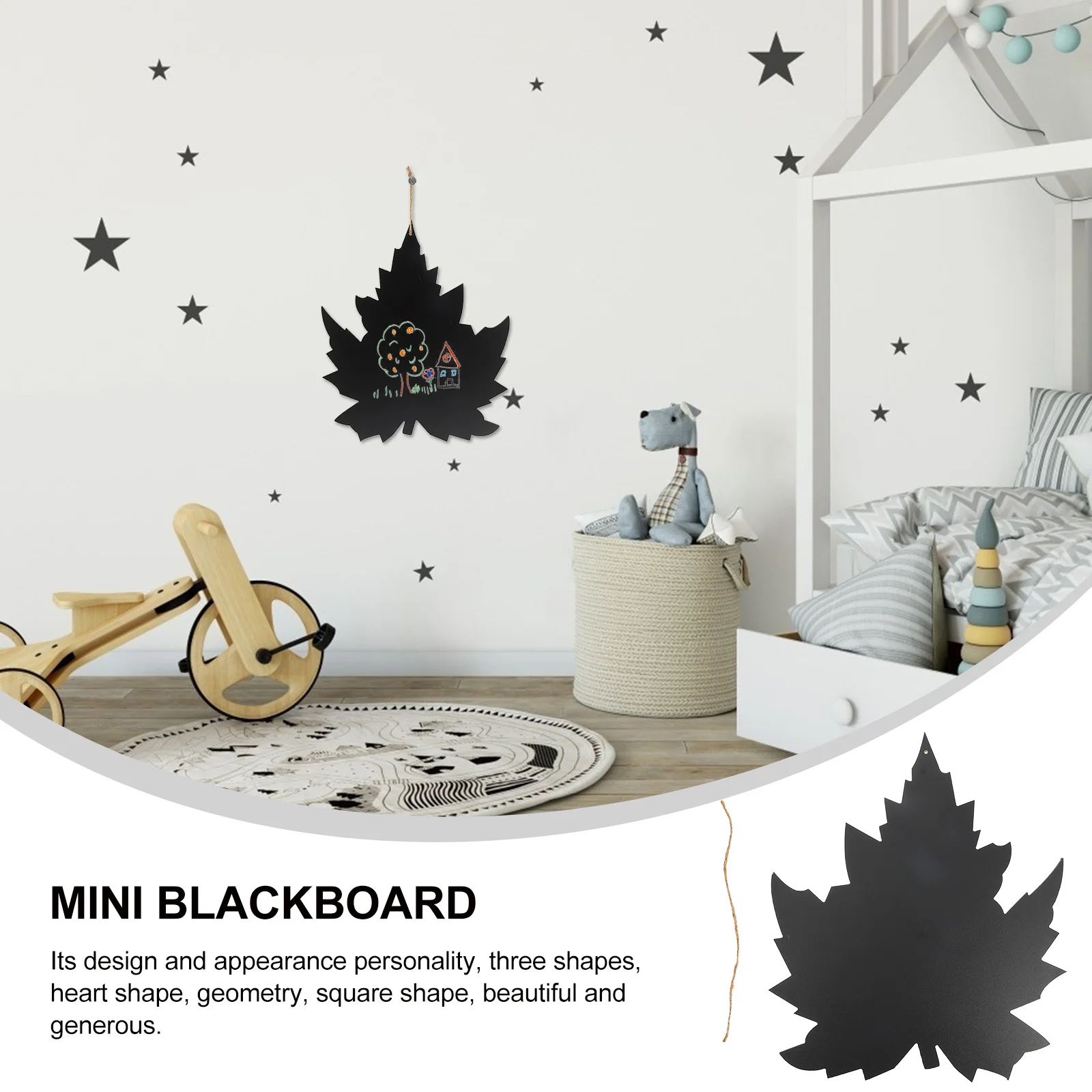 

Maple Leaf Wooden Chalkboards Hanging Blackboard Message Board Baby Shower Wedding Photo Prop Display Chalkboard Decoration