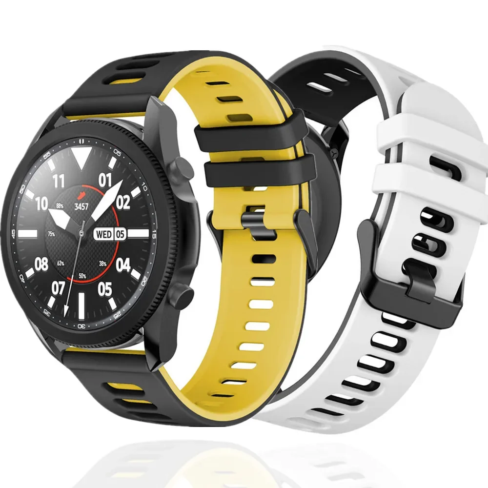 20 22mm Watch Strap for Samsung Galaxy Watch 7 6 5 4 40 44mm 4 Classic 42 44mm Silicone Sport Bracelet for Huawei Watch 3-4 Pro