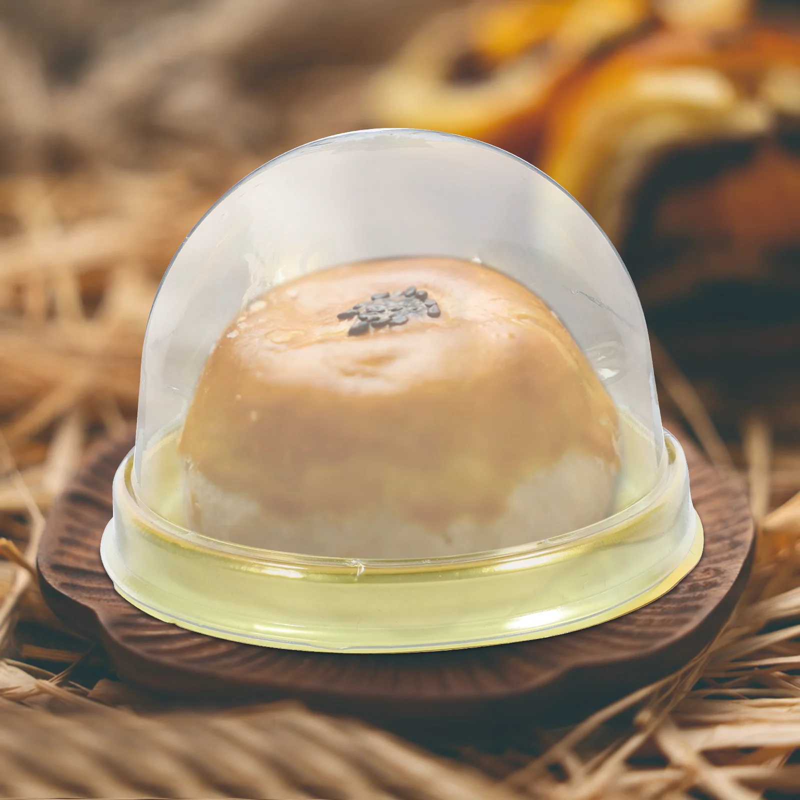 

50 Pcs Egg Yolk Crisp Packaging Box Mini Dessert Boxes Muffin Moon Cake Dome Cupcake Container Small Containers Packing