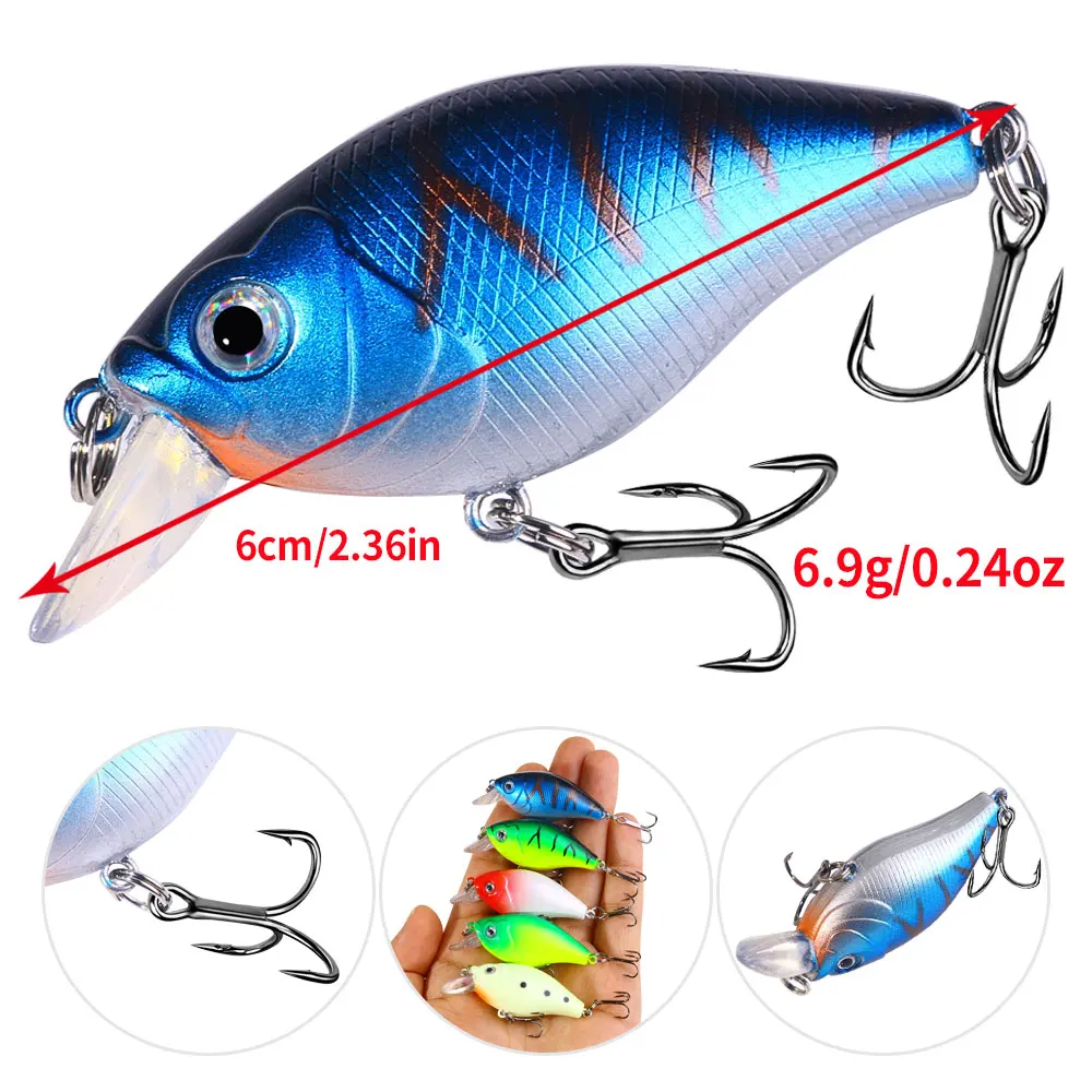 Señuelo Crankbait artificial duro para lucio con anzuelos triples - imagen 5