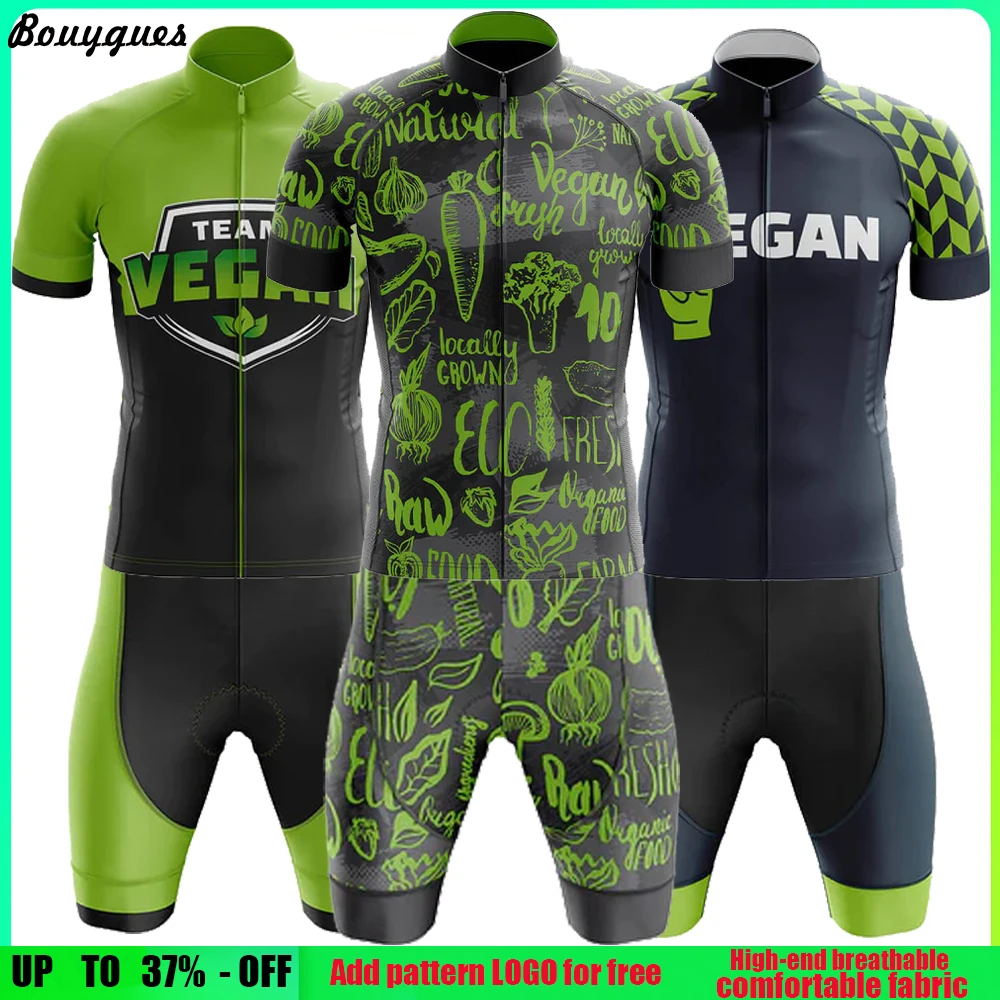 2023 Pro Team Premium VEGAN Cycling Jersey Set Breathable Racing Sport Bicycle Jersey Mens Cycling Clothing Short Bike Jersey