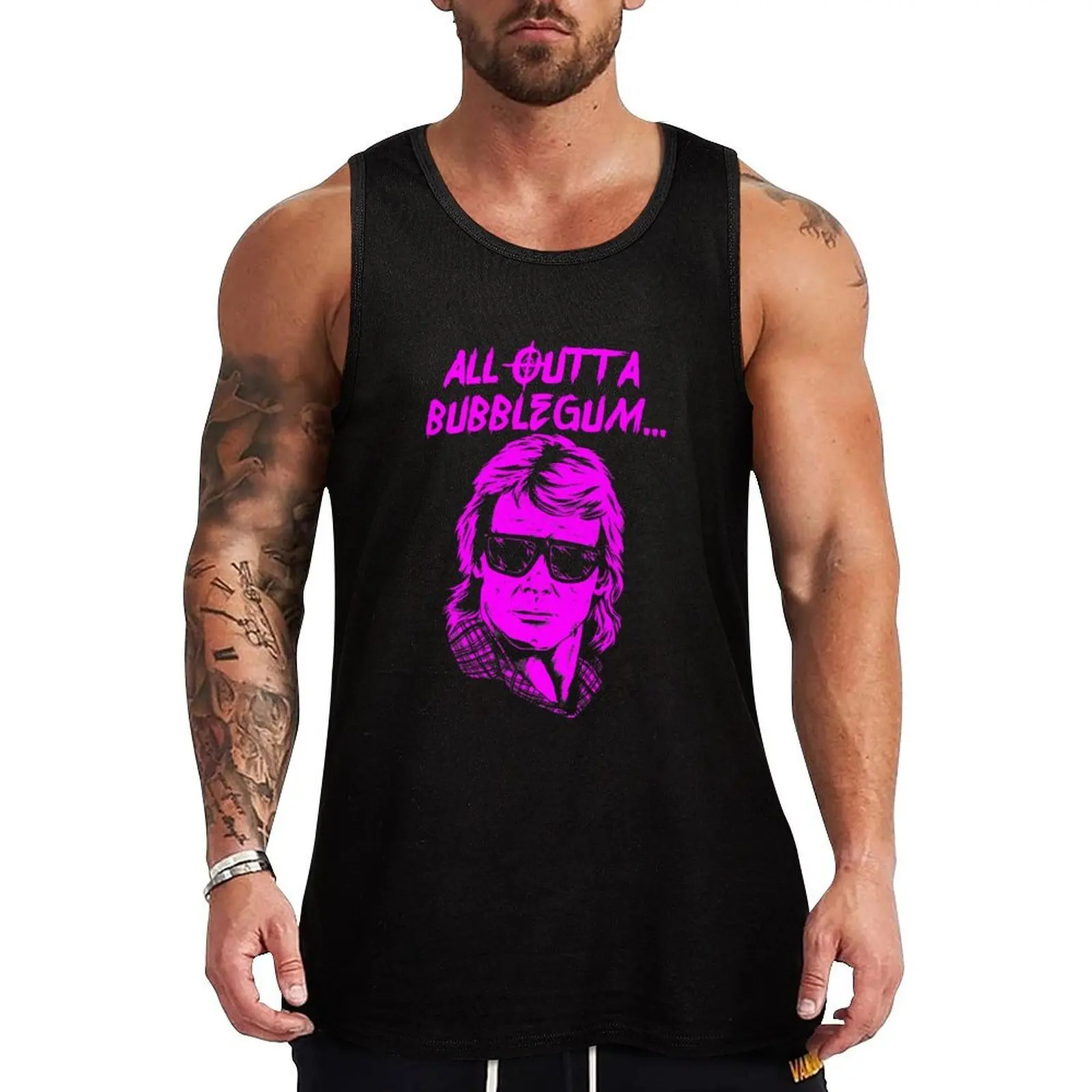 Needed Gifts All Outta Bubblegum Gift For Fan Tank Top Flexible Comfort Tank Top Stretch Fabric Casual Wear