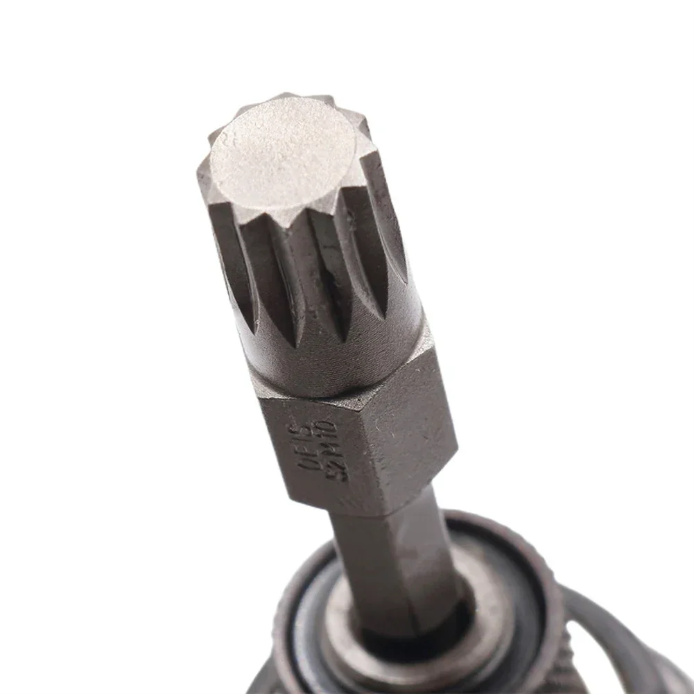 50mm 12 Point Torx Screwdriver Bit Hex Shank Magnetic M5 M6 M7 M8 M10 M-12 Electric Manual Screwdriver Air Drill Bit