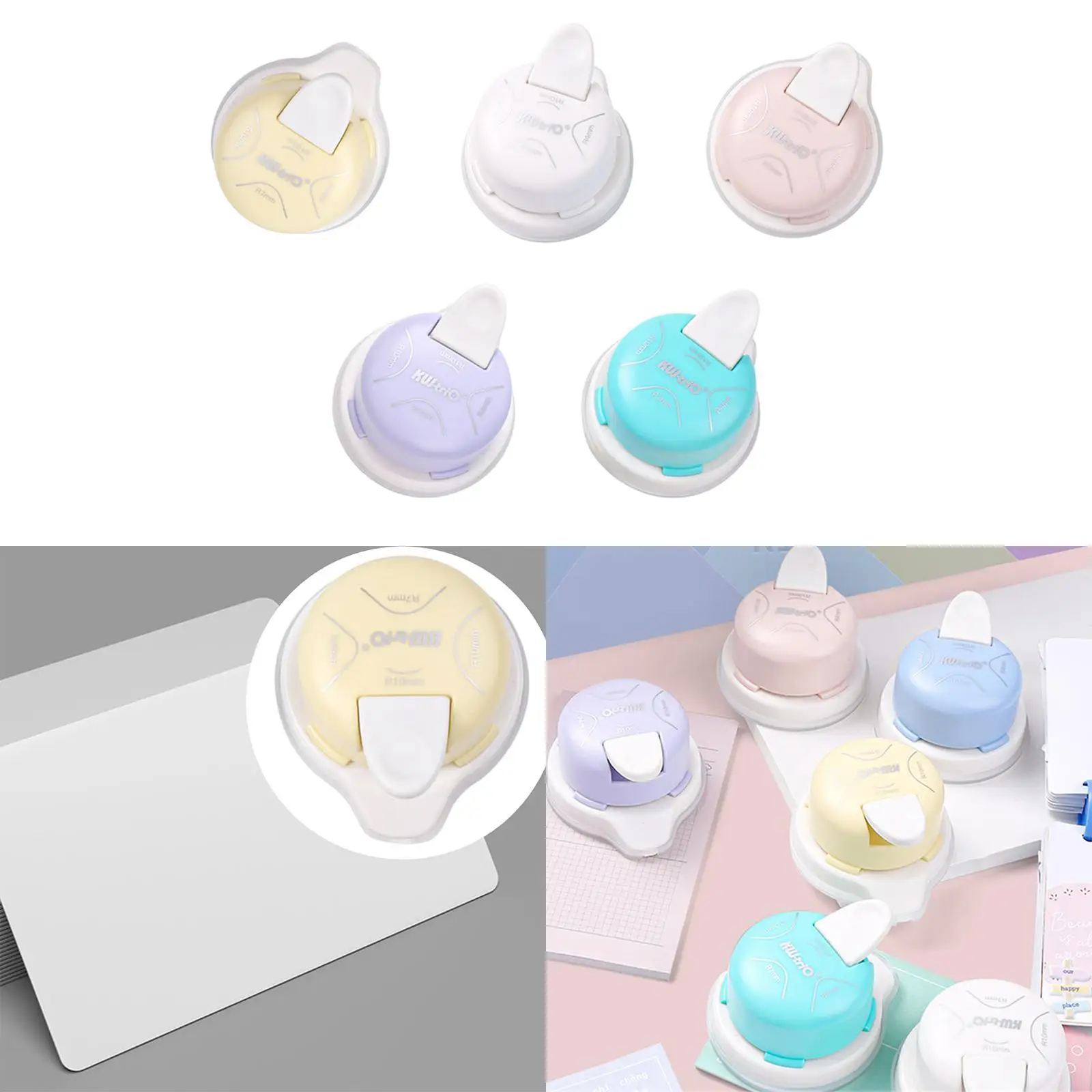 

4 in 1 Paper Corner Cutter DIY Projects Craft Projects Paper Cutting Tool for Card Gift Tags Pictures Scrapbooking Cardstock