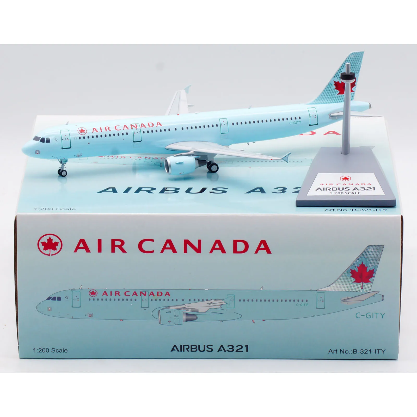 

B-321-ITY Alloy Collectible Plane Gift B-Models 1:200 Air New Zealand "StarAlliance" Airbus A321 Diecast Aircraft Model C-GITY