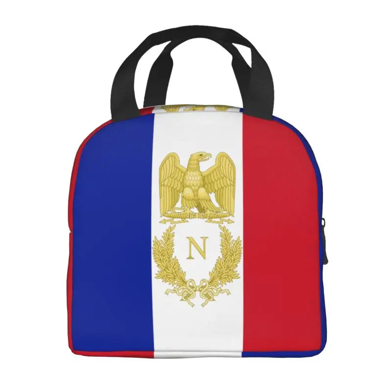 Emblem Of Napoleon Bonaparte Insulated Lunch Bags for Women France French Empire Eagle Resuable Thermal Cooler Bento Box School