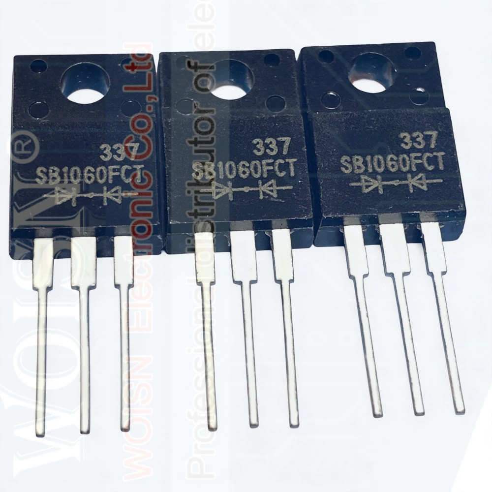 （1-5PCS） SB1060FCT 60V 10A TO-220F