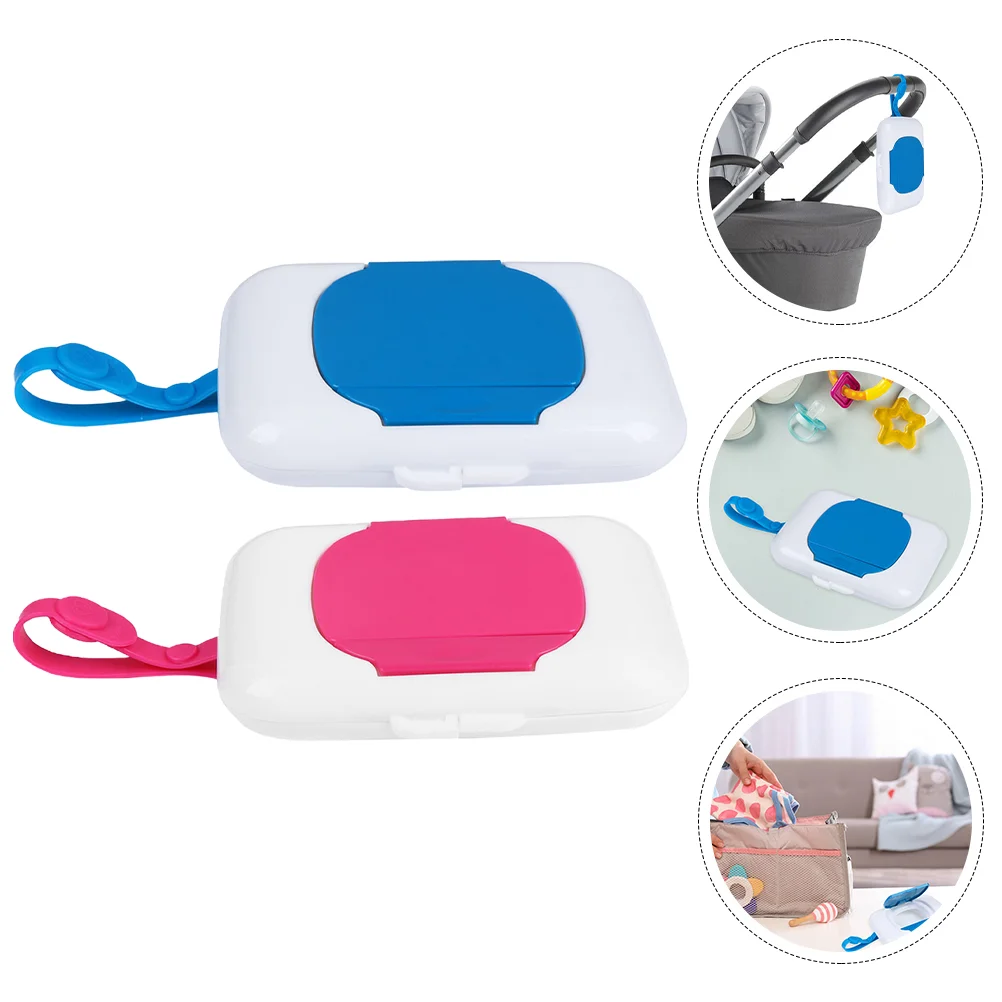 Travel Wipe Carrying Case Box, Fraldas Wet Container, Toalhetes De Enchimento De Tecido De Bebê Pequeno