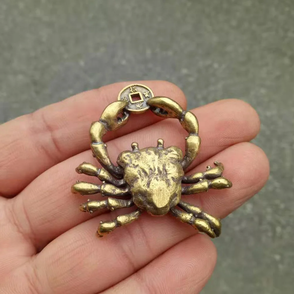 النحاس كراب قوي مكتب منزلي ديكور مكتب الرجعية الحيوان النحت الديكور هدية لغرفة المعيشة غرفة نوم الدراسة #6