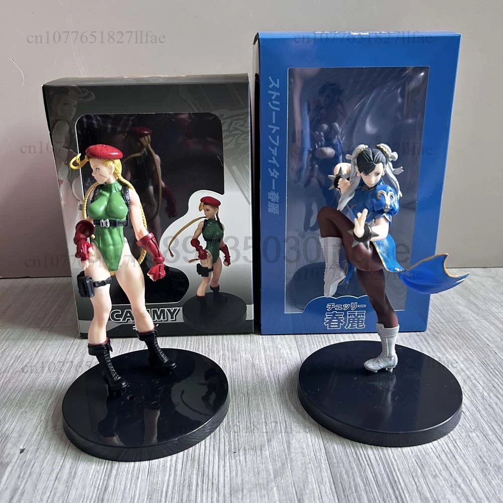 Figura de chica Sexy Street Fighter Cammy Chun Li, figuras de desfile emergente, figura de acción, juguetes de modelos coleccionables, regalo móvil conjunto