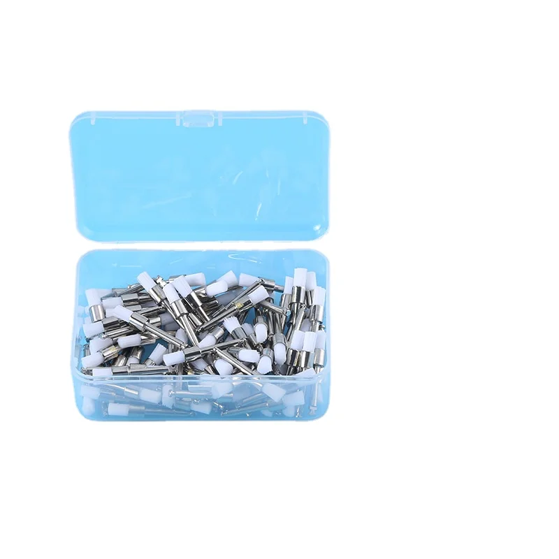 100pcs/box Dental Polishing Cup Latch Type Rubber Tooth Polish Polishing Brush Prophy Cup for Low Speed Handpiece Oral hygiene