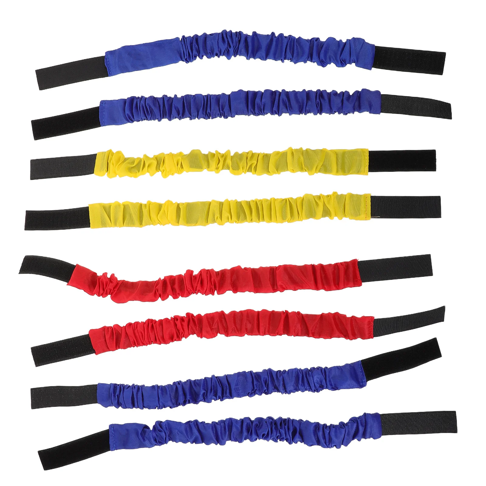 

8Pcs Three Legged Race Bands Elastic Adjustable Straps Soft Comfortable Wear-Resistant for Team Building Outdoor Relay Race