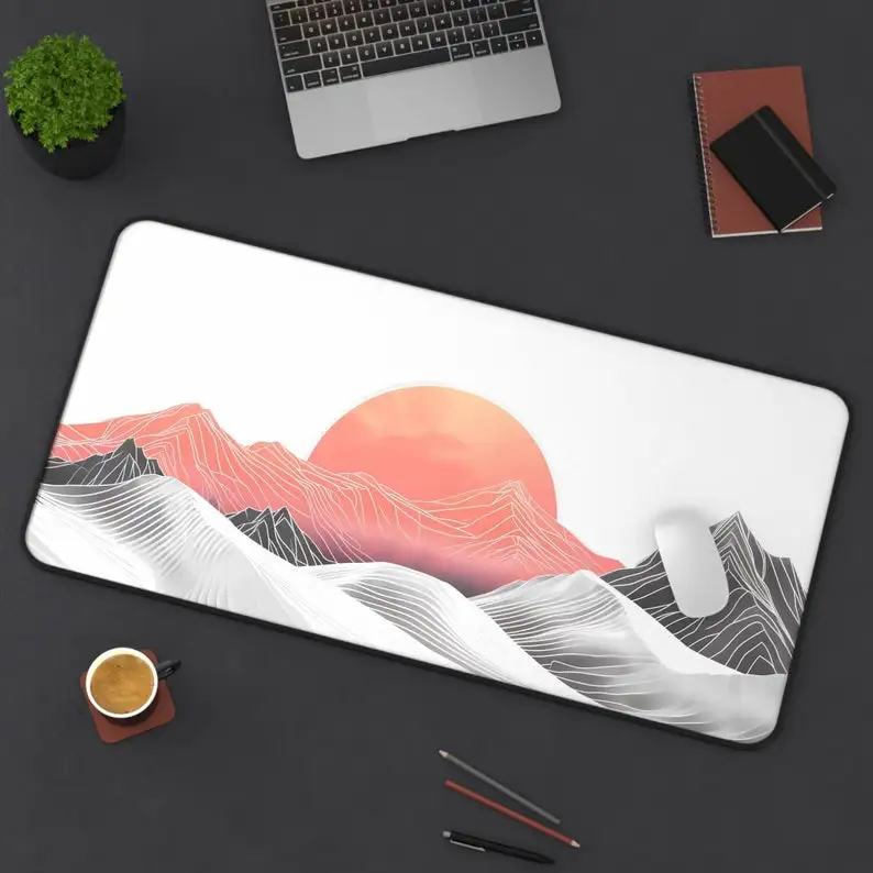 

Simple Lines Mouse Pad, Non-Slip Waterproof Gaming Mouse Pad, Game Desk Decorative Pad, Perfect Gift for Stationery Lovers