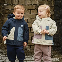Dave Bella Children Girls Boys Down Jacket 2023 Winter New Fashion Casual Padding Outerwear Parkas Tops Hooded Outdoor DB4237508