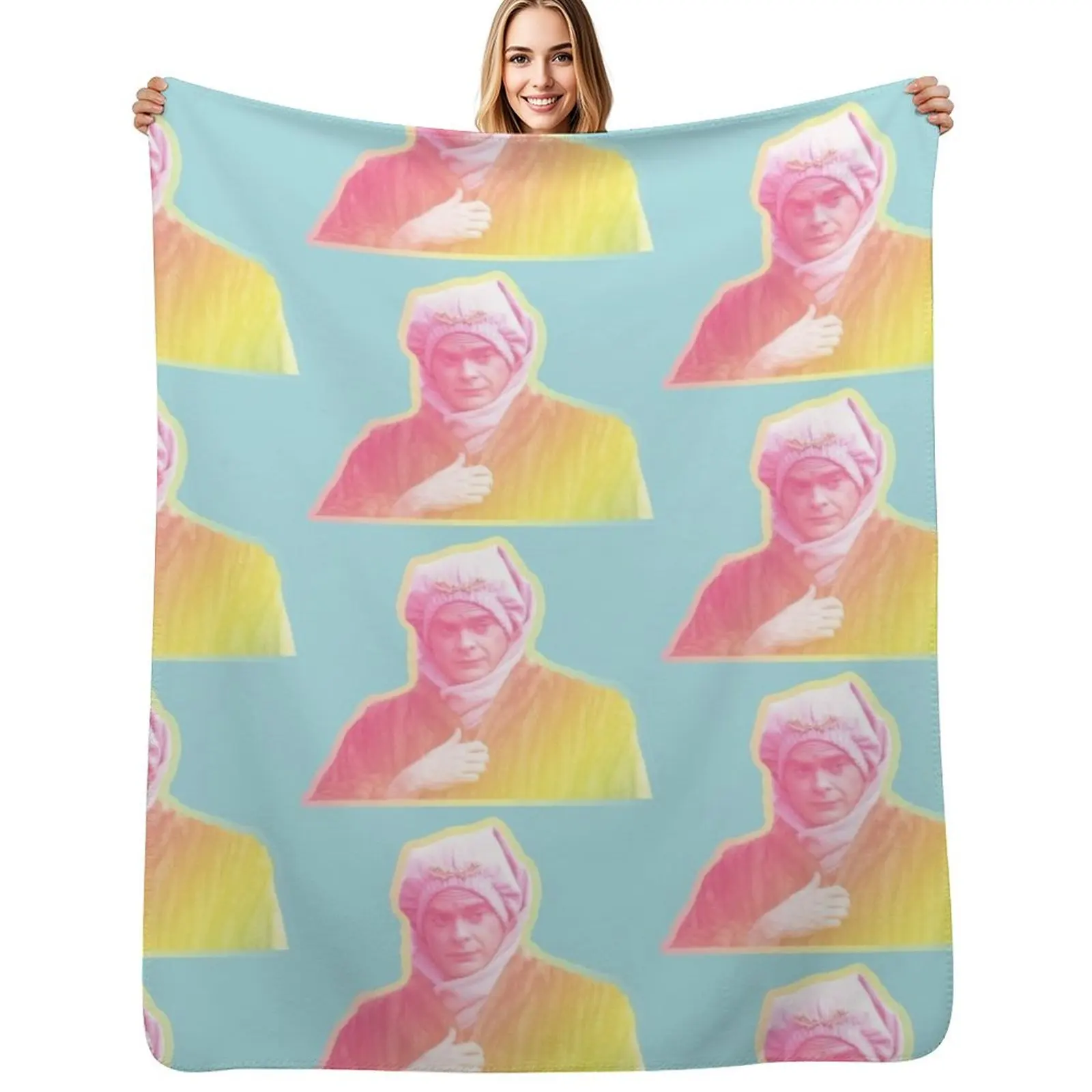 

Bill Hader as Little Vivvy in Sandy Passage Rainbow Design Throw Blanket Blankets For Sofas Thermal Kid'S Furrys Blankets