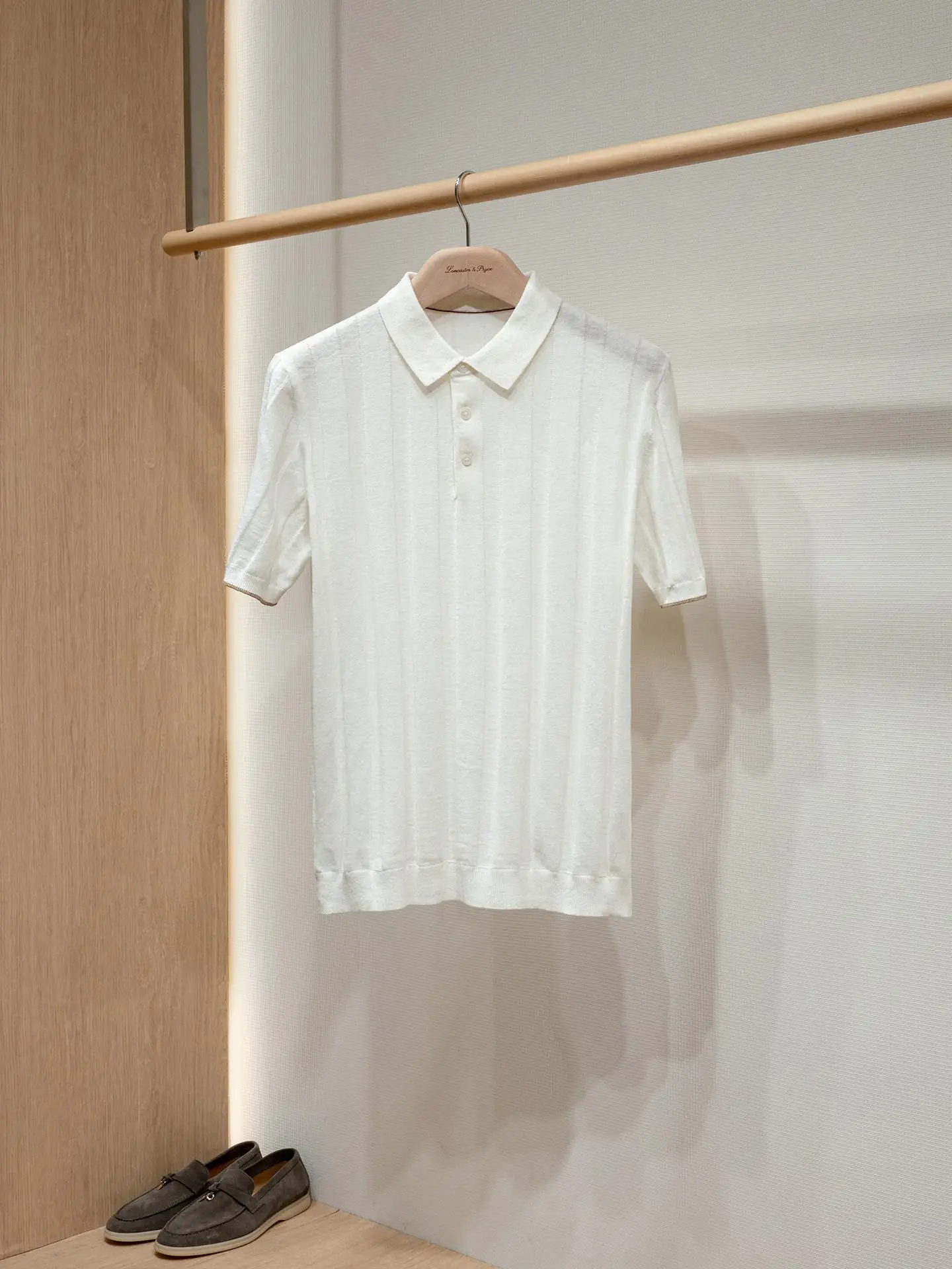 Collar men's summer knitted short sleeved polo shirt business half sleeved fashionable versatile men's short sleeved shirt