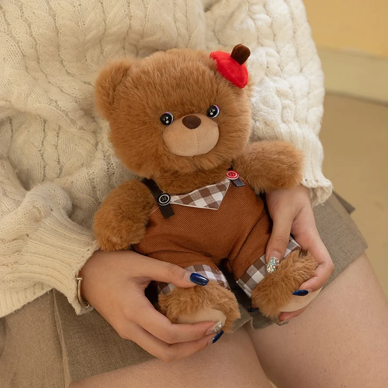 

Плюшевый мишка 25 см, коричневый, мягкая игрушка, кукла-медведь, подарок на день рождения, детская игрушка, декор для комнаты, игрушка для сна