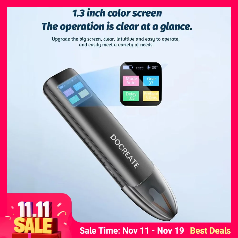 Upgraded Spot Welding Machine with Big Color Screen 11/99 Gears Adjustable for 18650 Battery Nickel Belt & Other DIY Projects