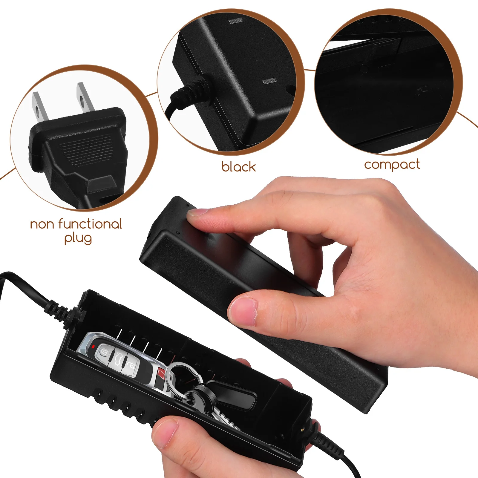 Secret Money Box Hidden Storage Container Disguised Plug for Cash Coins Jewelry Medicines Safe Keeping