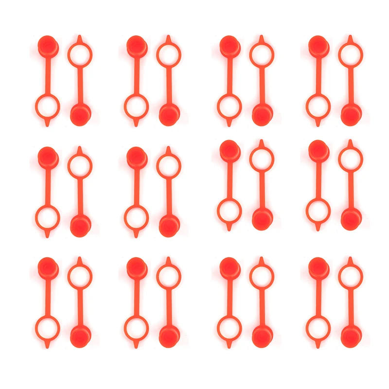 Grease Fitting Caps RED Polyethylene Dust Caps for M6 M8 M10 Metric Thread Grease Zerk Nipple Fitting