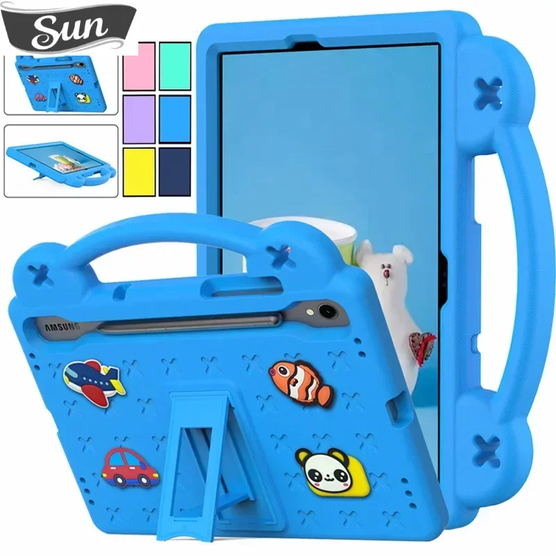 

For Samsung Tab S8 S9 Ultra SM-X910 X900 S6 S7 FE Plus SM-X610 SM-X810 T970 T730 Full Body Kids Shockproof EVA Tablet Case Cover