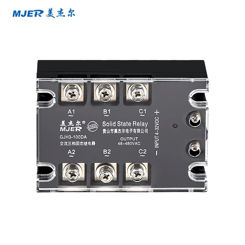 Three Phase Solid State Relay 380V 10A 25A 40A 60A 80A 100A 120A 150A 200A AC-AC or DC-AC SSR  Solid State Relay