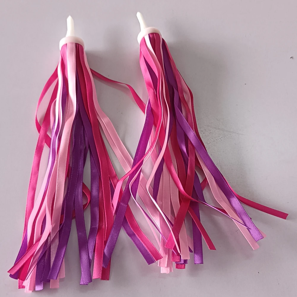 1-3 Sets Tassel Ribbons Children Kids Bike Decor Ribbon Bicycle Handlebar Grips Colorful Tassel Streamers Cycling Accessories