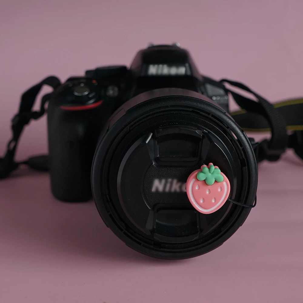 Camera Lens Cap Anti Lost Rope Cover Creative Cute Keeper Holder Safety for Canon Nikon Sony Olympus Fuji Pentax SLR Accessories