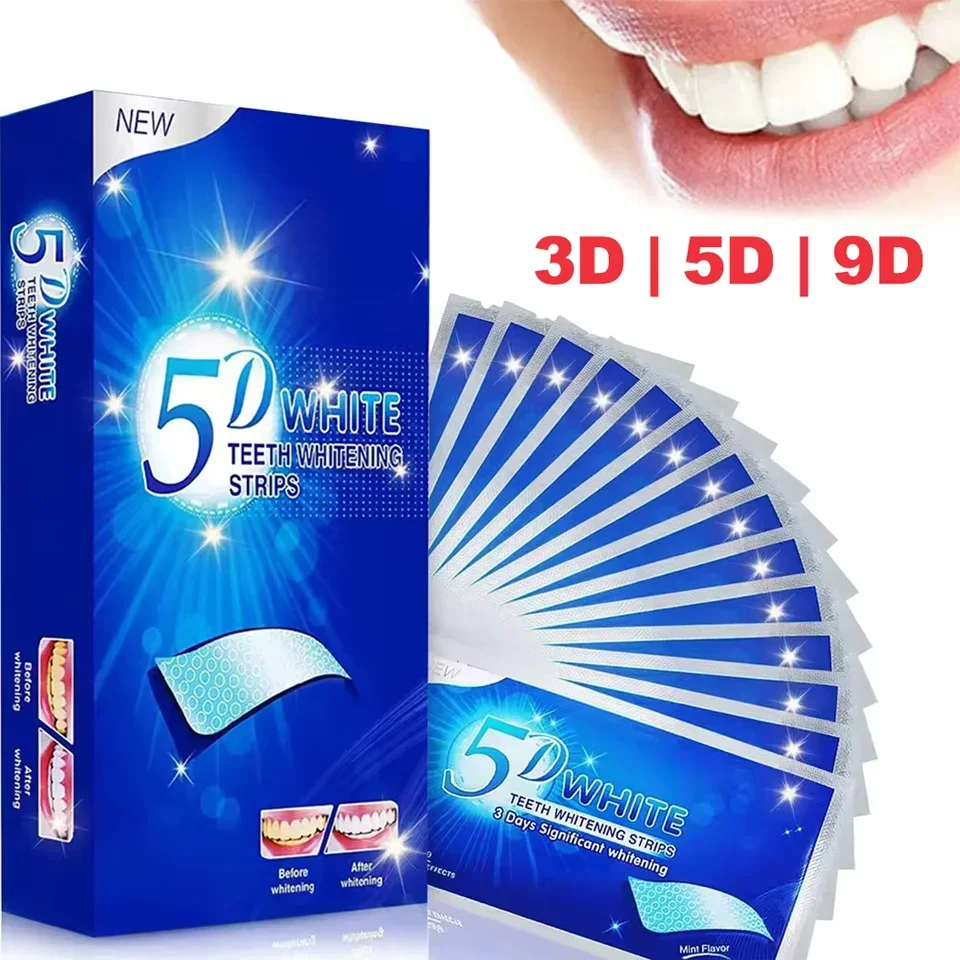 

Whitening Strips Gel Teeth Whitening Strips Oral Hygiene Care Double Elastic Teeth Strips Whitening Dental Bleaching Tools