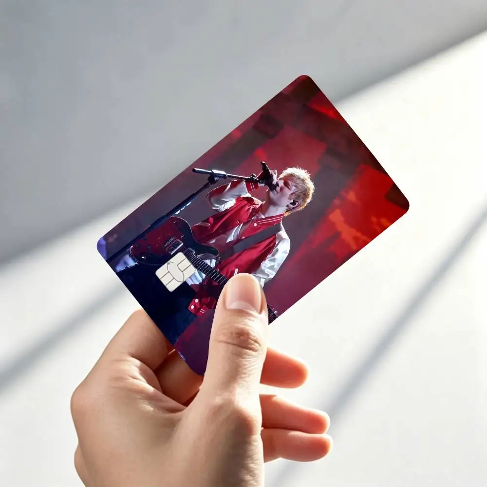 Pop Singer Ed S-Sheeran Credit Card HD Stickers Game Card Decal Small Chip Waterproof Sticker