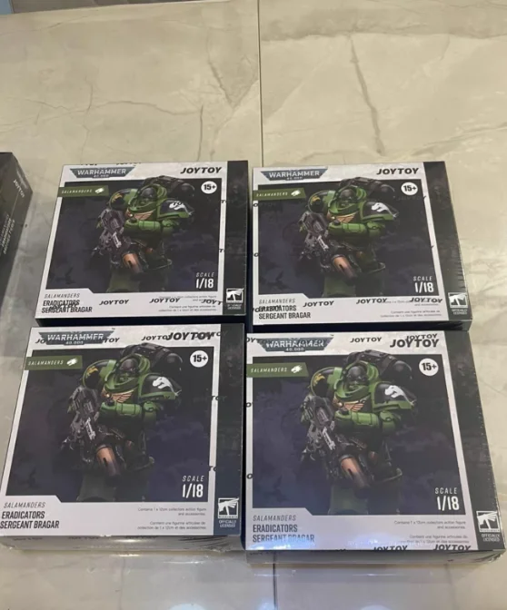 

【SF】JOYTOY Warhammer 40K 1/18 Action Figure Salamanders Eradicators Sergeant Bragar Captain Adrax Agatone Brother TKren Model