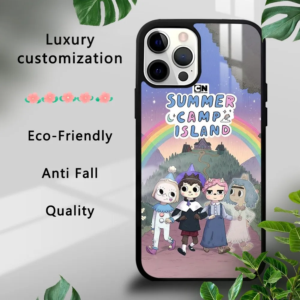 

Summer Camp Island Phone Case For iPhone 16 15 14 13 12 11 Pro Xs Max Mini Plus Celulares Hard Funda