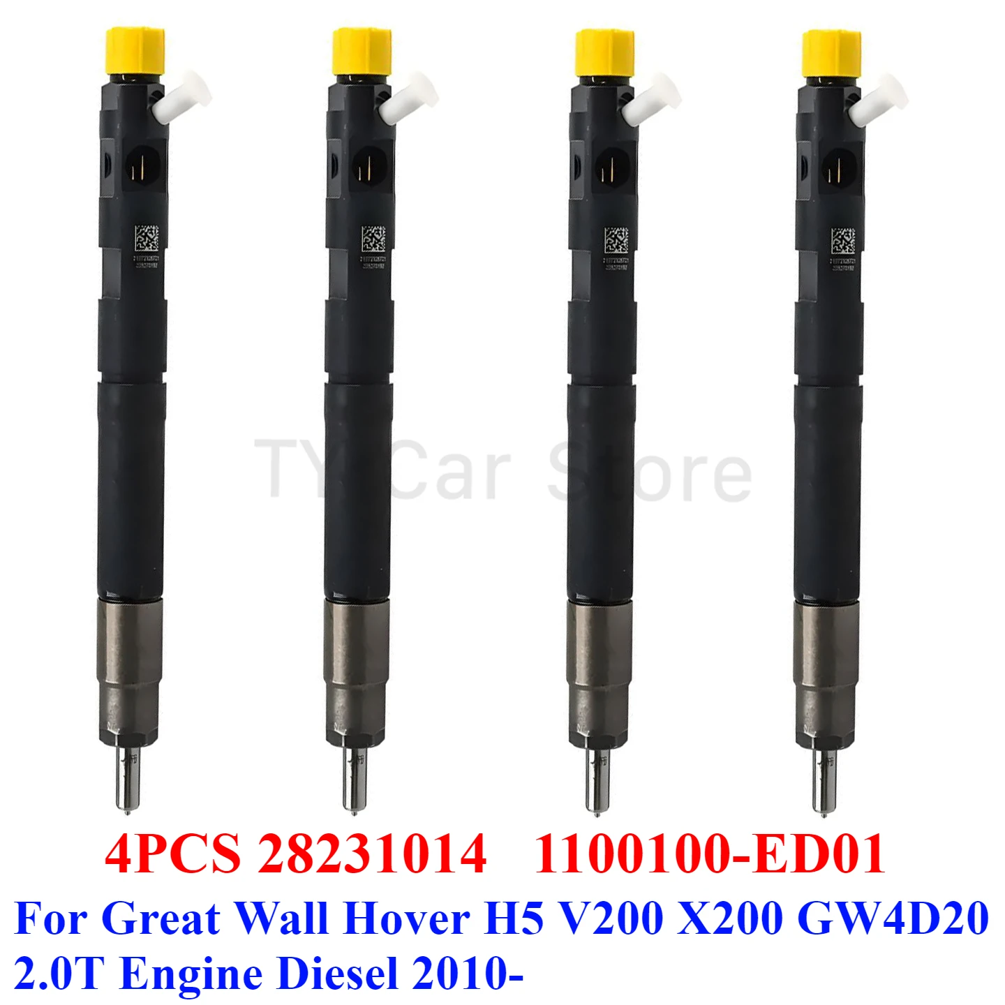 

1100100-ED01 28231014 4 шт. новая топливная форсунка для Great Wall Haval Hover H5 V200 X200 GW4D20 2,0T двигателя Diesel 2010-2014