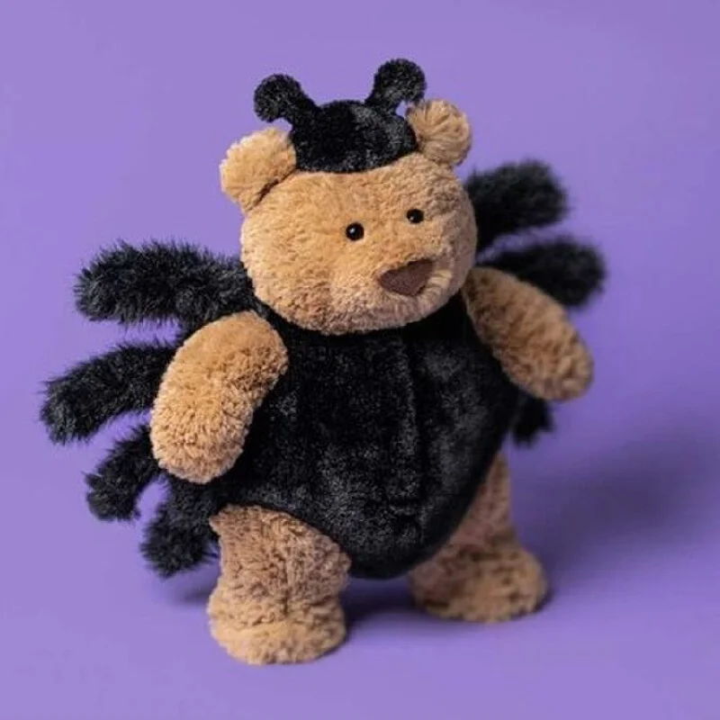 

Halloween Gift Barcelona Bear in Spider Outfit Cute Plush Toy Stuffed Animal Soft Plushie for friend Birthday Present