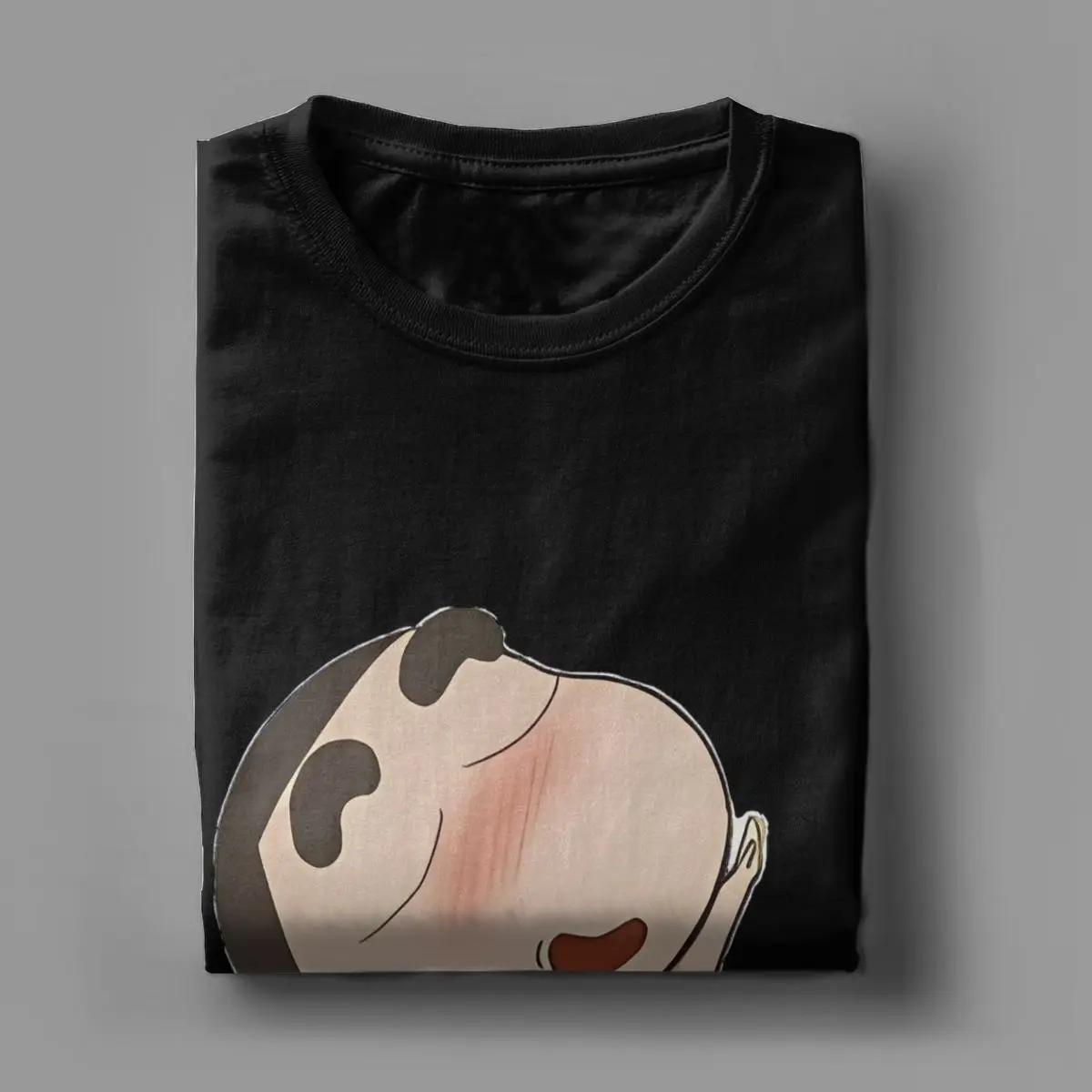 Crayon Shin Chan Nap Elephant T-Shirts Men Anime Cartoon Funny Pure Cotton Tees Round Neck Short Sleeve T Shirts Classic Clothin